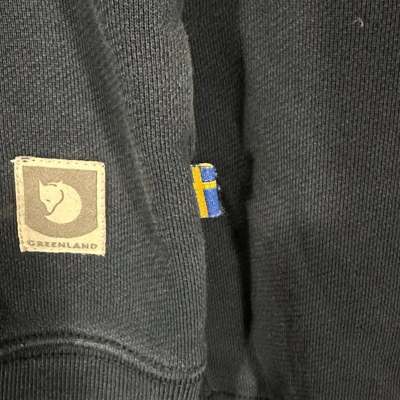 Fjallraven Greenland Full Zip Hoodie Size Small Navy Blue - Picture 3 of 10